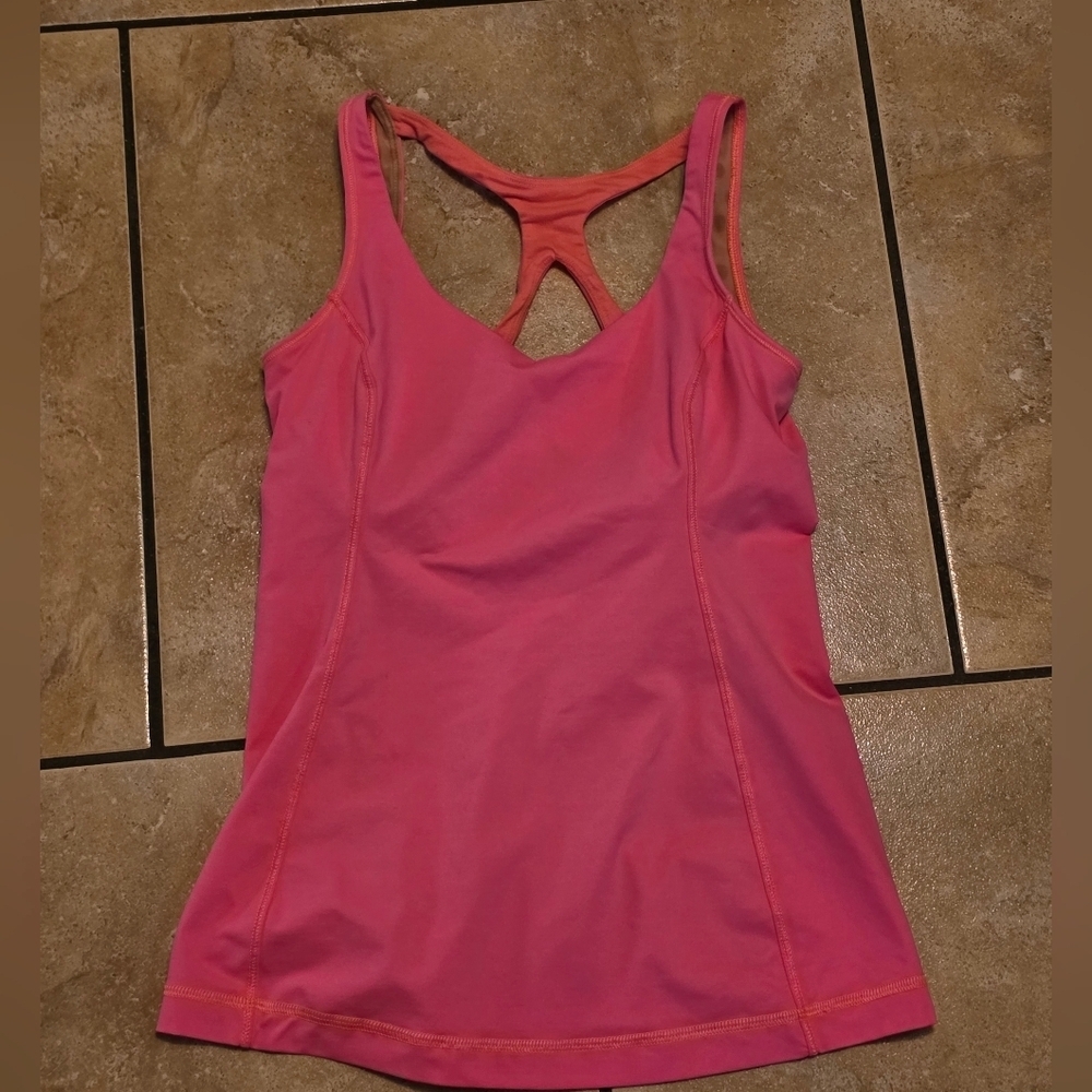 lululemon athletica Vibrant Pink Racerback Tank Top